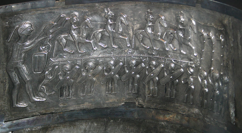 Internal Detail, Gundestrup Cauldron (Plate E) (Image: Malene Thyssen (Wiki Commons / CC Licence)